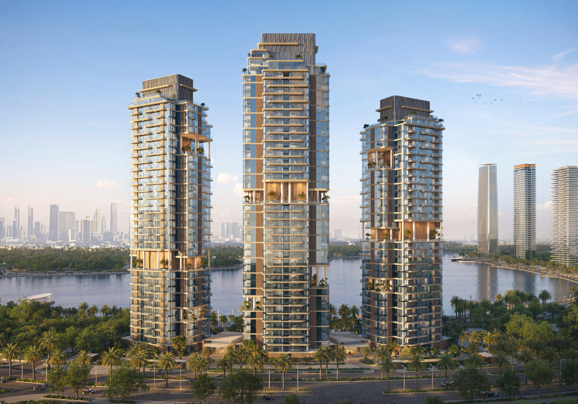 Dubai Design District d3 waterfront towers by Meraas